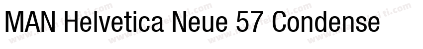 MAN Helvetica Neue 57 Condensed字体转换
